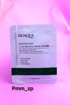 Тканинна маска з саліциловою кислотою від Bioaqua 65453 фото